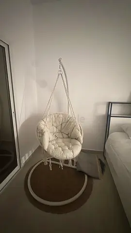 Hanging Baby Swing/Sofa - Comfortable Padded Seat, Neutral Cream