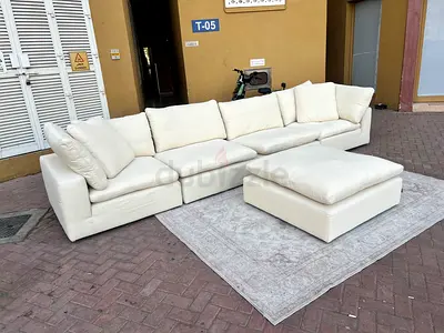 Marina home Luscious original feather filled sofa Beige