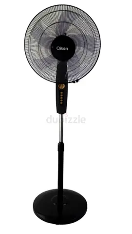 Black Clikon Pedestal Fan - Adjustable Height, Good Condition