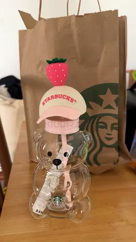 Starbucks pink teddy cup limited ed