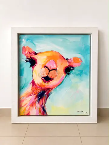 Up for sale is a stunning limited-edition canvas print by the renowned contemporary artist Amira Rah