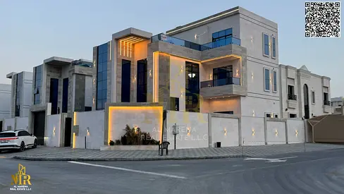 Corner Villa in Al Helio 2 | Prime Location | Two Floors & Rooftop | 5 Master Bedrooms | Elevator | Large Garden | All-Inclusive Price