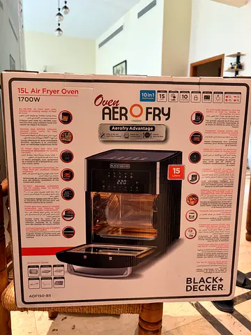 Black+Decker 15L Air Fry Oven - 1700W (Brand New in Box)