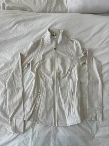 Lululemon white define jacket - used - size 4