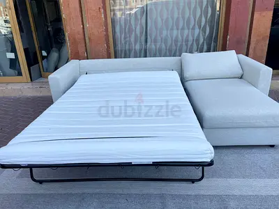 Ikea vimle L shape sofa bed with mattress