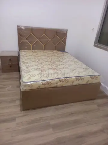 Brand new velvet queen size bed with medical mattress available.
