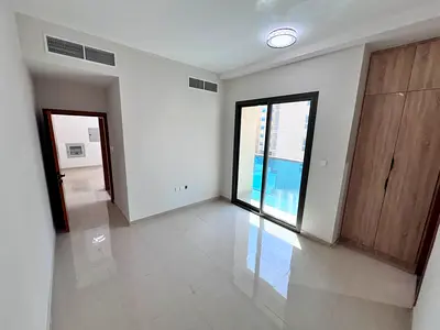1BHK Al Hamidiya 1, first tenant, modern finishing, 2 baths, balcony, 35K yearly