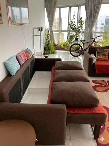 3 seater sofa cum bed with storage from IKEA