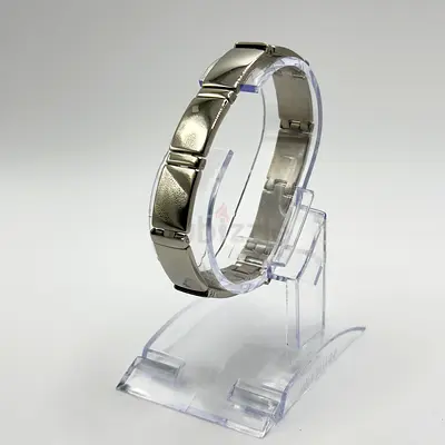 Stainless Steel Mens Link Bracelet - Sleek Silver Finish
