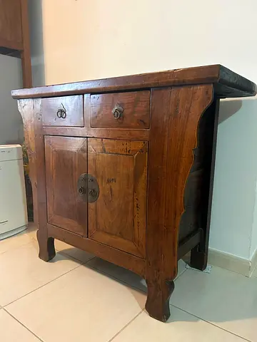 Solid Wood Vintage Sideboard / Cabinet with Drawers