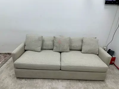 Looks great condition cratebarrel three seater sofa