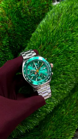 TAG Heuer Formula 1 Calibre 16 Automatic Chronograph Green Dial Stainless Steel Mens Watch
