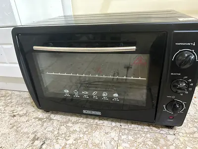 Portable Charcoal Grill with Rotisserie/Skewer Accessories - Used