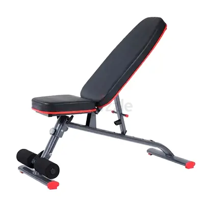 Foldable Adjustable Utility Bench For Home Gym | Max User Weight 140kg