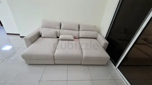 Perfect condition ikea Beige Eskilstuna L shape sofa bed