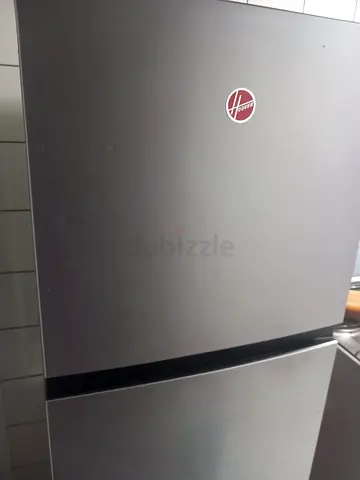 Hoover Silver Double-Door Refrigerator - Good Working Condition