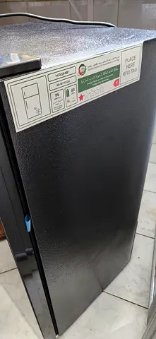 Krome single-door refrigerator with floral design - good condition, one year and 8 months warranty