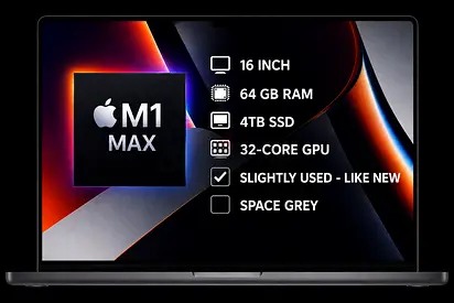 MacBook Pro M1 Max | 64GB RAM | 4TB SSD - 16 - inch