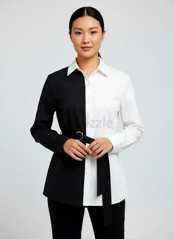 Casual blouse black/white