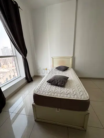 Bed with mattress
