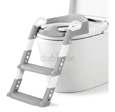 Kids Potty Training Seat with Removable Ladder and Handles for free