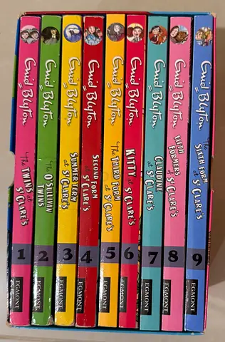 Boxed Set of 9 Enid Blyton Twins at St. Claire’s books
