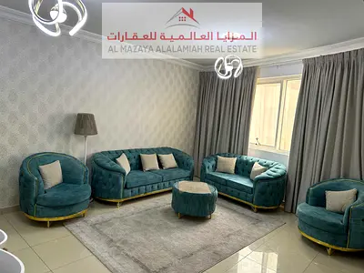 A fully furnished two-bedroom apartment with a living room in Al taawun , close to Sharjah Corniche, for monthly rent