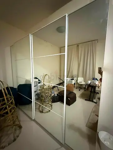 Large 3 Door Wardrobe with Mirrored Sliding Doors