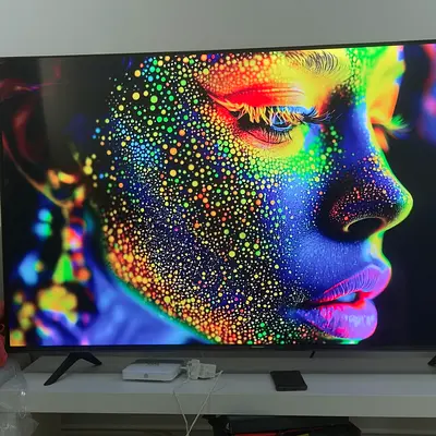50-58 inch LED Smart TV in Good Condition - Clear Display - With Original Box