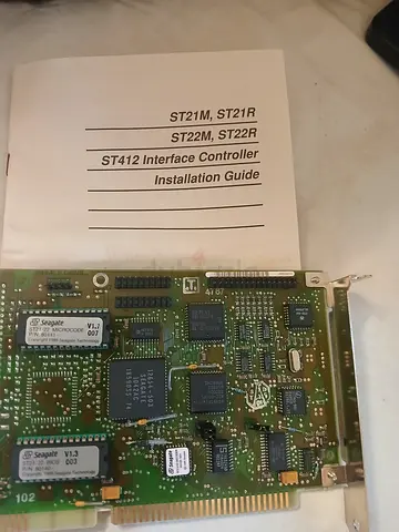 Adaptec ST412/ST225/ST421R ST-412 Interface Controller Card with Manual