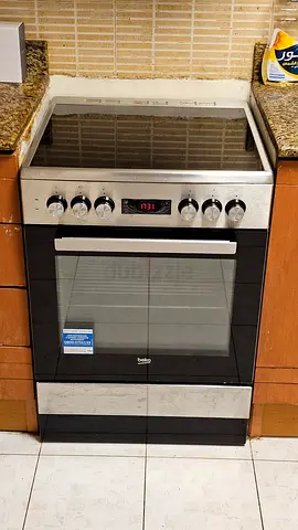 Beko Electric Oven Hob - Stainless Steel Vitroceramic Glass