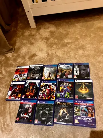 15 PS4 Game Collection — Uncharted, The Last of Us Part II, Far Cry, Elden Ring + more