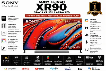 Sony Bravia XR 75-inch Full Array LED TV