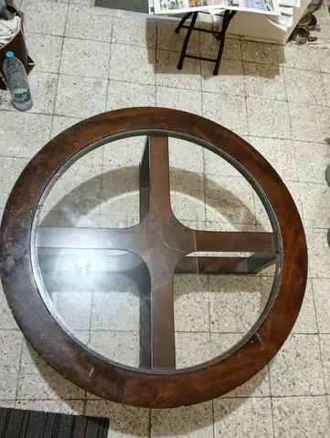 Wooden Glass Coffee Table – Good Condition