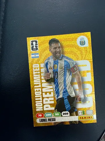 Panini Limited Edition Gold Lionel Messi Collectible Card