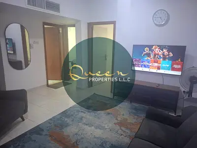 2 Bedroom Apartment with Living Room for Monthly Rent in Al Nakheel 1 Ajman located on the first ro