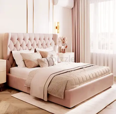 New Luxury King size 180x200 Bed with spring Matress 22 cm thikniss Available