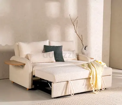 Luxury Caelan Ivory 2 Seater Sofa Bed - Good Condition