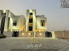 With electricity, water, and air conditioning | Own a luxury villa in Al Helio 2, Ajman | 6 master b