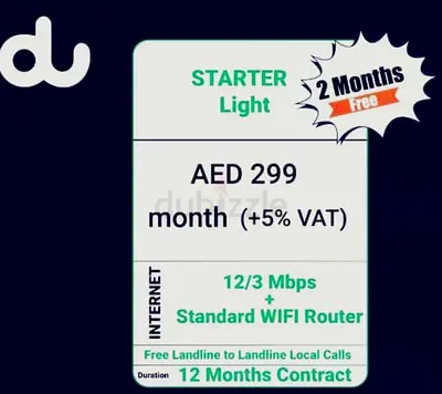 Home WiFi  Internet Connection Setup – Sharjah/Ajman/Dubai
