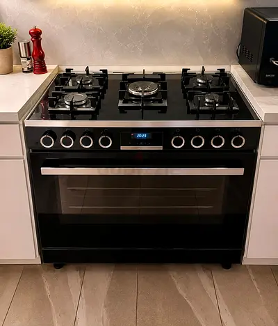 Bosch series 8 Full Gas Range Cooker – 90cm – Black