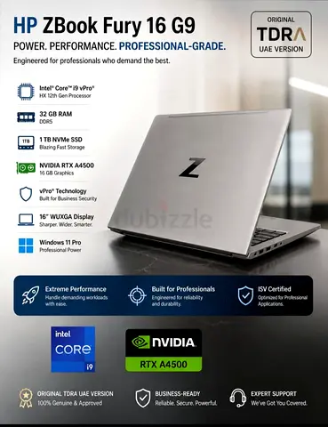 HP Zbook Fury 16 GB Graphics