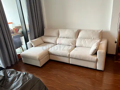 IKEA Esklstuna L Shape Sofa Bed Beige