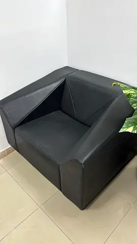 Leather office sofa set