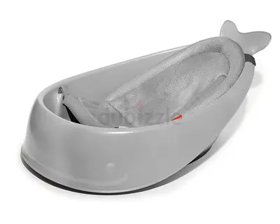Baby bath tub with mesh sling — gently used, non-slip base