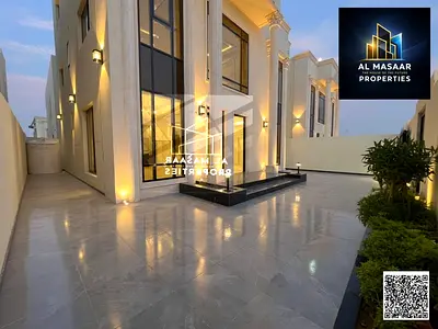 Luxury two-story villa with a rooftop terrace, classic design, price includes registration and owne
