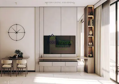 شقة بغرفة نوم واحدة | Ryah Living | مفروشة | إطلالات على الحديقة والمسبح