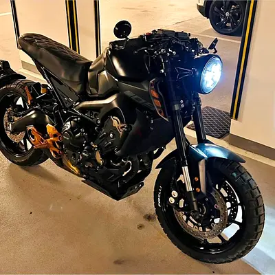 Yamaha MT-09 style street motorcycle - well maintained