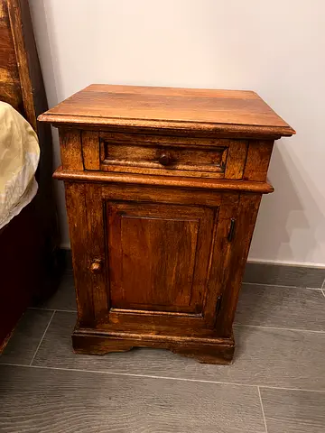 Two Solid Wood Nightstands/Bedside Tables
