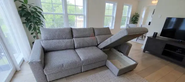 IKEA Esklstuna L Shape Sofa Bed Gray